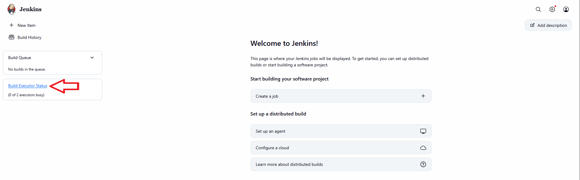 Build executor Status